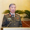 Министр общественной безопасности генерал То Лам представит отчет о проекте закона о мобильной милиции (Фото: ВИА)