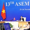 Премьер-министр Фам Минь Тьинь на 13-м саммите ASEM. (Фото: ВИА)