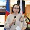 На мероприятии выступает и.о. директора Центра АСЕАН Екатерина Колдунова. (Фото: ВИА)