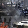 17 июня ливанские демонстранты блокируют улицы Бейрута горящими шинами в знак протеста против ухудшающейся экономической ситуации. (Фото: AFP / ВИА)