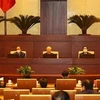 Конференцию возглавили генеральный секретарь ЦК КПВ Нгуен Фу Чонг и руководители Партии и государства. (Фото: ВИА)