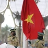 Церемония поднятия флага на открытии Национального дня Вьетнама на World Expo 2020 Dubai (Фото: ВИА)