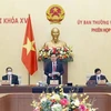 Председатель НС Выонг Динь Хюэ выступил с речью, открыв 8-е заседание Постоянного комитета. (Фото: ВИА)
