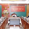 Заседание вел председатель Ревизионной комиссии ЦК КПВ Чан Кам Ту. (Фото: ВИА)