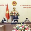 Председатель Национального собрания Выонг Динь Хюэ выступил со вступительной речью. (Фото: ВИА)