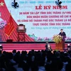 Премьер-министр Фам Минь Тьинь выступает с речью на 30-летии восстановления провинции Шокчанг (Фото: ВИА) 
