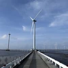 Турбины ветряной электростанции Бакльеу у побережья провинции Бакльеу (Фото: ВИА) 
