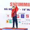 Фам Тхань Бао (Вьетнам) получил золотую медаль в плавании на 50 м брассом среди мужчин с результатом 28 секунд 28. (Фото: ВИА)