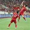 Ням Мань Зунг (17 номер) забил единственный гол финального матча. (Фото: Хай Ан/Vietnam+)
