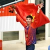 Пловец Нгуен Хи Хоанг завоевал золотую медаль на дистанции 200 м баттерфляем среди мужчин с результатом 1 минуты 58 секунд 81. (Фото: ВИА)
