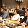 Министр промышленности и торговли Нгуен Хонг Зиен на 12-й Министерской конференции ВТО. (Фото: congthuong)