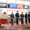Церемония перерезания ленточки в аэропорту в честь первого рейса Vietjet (Источник: vietjetair.com)