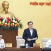 Председатель НС Выонг Динь Хюэ выступает на мероприятии (Фото: ВИА) 