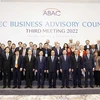 Президент Нгуен Суан Фук и участники на заседании ДКС АТЭС. (Фото: ВИА)