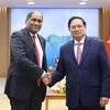 Премьер-министр Фам Минь Тьинь (справа) и посол Сингапура Джая Ратнам (Фото: ВИА)