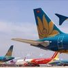 Самолеты авиакомпаний в аэропорту Нойбай (Ханой). (Фото: ВИА)