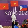 Вьетнамские национальные флаги подняты на церемонии награждения 11-х Паралимпийских игр АСЕАН в Индонезии. (Фото: ВИА) 