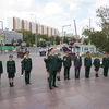 Певец Суан Хао, член команды «Армия культуры», участвующей в Армейских играх 2022 года в России, спел песню в честь Президенту Хо Ши Мину. (Фото: ВИА)