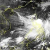 Спутниковый снимок тропической депрессии на востоке филиппинского острова Лусон. (Источник: Национальный центр гидрометеорологического прогнозирования)