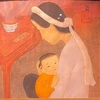 Работа "Мать и дитя у алтаря" художника Май Чунг Тхы.