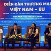 На форуме эксперты обсуждают сотрудничество ЕС и Вьетнама. (Фото: ВИА) 