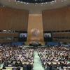 На заседании 77-сессии Генеральной Ассамблеи ООН. (Фото: Синьхоа/ВИА)