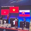 Нгуен Тхи Зиеу Ли завоевала золотую медаль на чемпионате мира среди кадетов, юниоров и молодежи до 21 года 2022 года в Конье, Турция, 29 октября. (Фото: vnexpress.net) 
