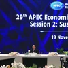 Президент Нгуен Суан Фук принимает участие во втором заседании Недели саммитов АТЭС 2022. (Фото: ВИА)