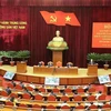 Генеральный секретарь ЦК КПВ Нгуен Фу Чонг выступил с речью по завершении конференции. (Фото: ВИА)