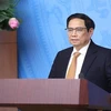 На конференции председательствовал премьер-министр Фам Минь Тьинь. (Фото: ВИА)