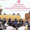 Премьер-министр Фам Минь Тьинь выступил со вступительной речью. (Фото: ВИА)