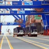 Экспорт товаров через порт Хайфон. (Фото: ВИА)