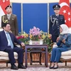 Премьер-министр Фам Минь Тьинь совершил встречу с президентом Сингапура. (Фото: ВИА)
