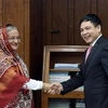 Посол Вьетнама в Бангладеше встречается с премьер-министром Бангладеша Шейх Хасиной. (Фото: опубликовано ВИА)