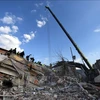 Разрушенные здания после землетрясения в Антакье, провинция Хатай, Турция, 10 февраля 2023 года. (Фото: Синьхоа/ВИА)