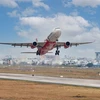 Самолет Vietjet вылетает из международного аэропорта Таншоннят. (Фото предоставлено Vietjet)