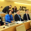 Делегация Вьетнама в открытии 52-й сессии высокого уровня Совета ООН по правам человека. (Фото: baochinhphu.vn)