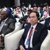 Постоянный заместитель председателя НС Чан Тхань Ман на церемонии открытия 146-й Ассамблеи Межпарламентского союза (МПС) в Бахрейне. (Фото: ВИА)
