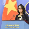 Заместитель официального представителя Министерства иностранных дел Фам Тху Ханг ответила на вопросы журналистов. (Фото: Фыонг Уен/опубликовано ВИА)