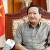 Посол Вьетнама в Лаосе Нгуен Ба Хунг. (Фото: ВИА)