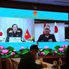 Генерал-полковник Нгуен Тан Кыонг, начальник Генерального штаба Народной армии Вьетнама, проводит онлайн-переговоры с генералом Йошидой Есихидэ, начальником штаба Объединенного штаба сил самообороны Японии (Фото: qdnd.vn)