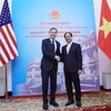 Министр иностранных дел Буй Тхань Шон и госсекретарь США Энтони Блинкеном. (Фото: Лам Кхань/ВИА)