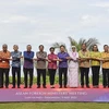 Министры иностранных дел АСЕАН, министр иностранных дел Тимора-Лешти и генеральный секретарь АСЕАН Као Ким Хорн сделали фото на память. (Фото: ВИА)