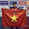 Пловец Фам Тхань Бао установил новый рекорд Игр ЮВА на дистанции 200 м брассом у мужчин с результатом 2 минуты 11 секунд 45 секунд (Фото: ВИA) 