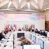 Премьер-министр Фам Минь Тьинь на рабочей сессии расширенного саммита G7 под названием "к мирному, стабильному и процветающему миру". (Фото:ВИA)