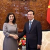 Президент Во Ван Тхыонг принял уходящего посла Республики Болгария во Вьетнаме Маринелу Петкову. (Фото: ВИА)