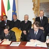 21 января 2013 г. Вьетнам и Италия подписали Совместное заявление об установлении стратегического партнерства по случаю официального визита в Италию Генерального секретаря ЦК КПВ Нгуен Фу Чонга. (Фото: ВИА)