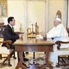 Президент Во Ван Тхыонг имел встречу с Папой Франциском. (Фото: опубликовано ВИА)