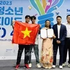 Команда средней школы Хонгай на Корейской международной молодежной олимпиаде KIYO 4i 2023. (Фото: ВИA)