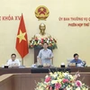 Председатель НС Выонг Динь Хюэ выступает на заседании. (Фото: ВИA)